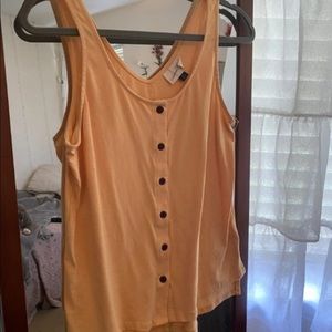 Yellow summer tank top